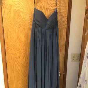 Navy full length formal dress